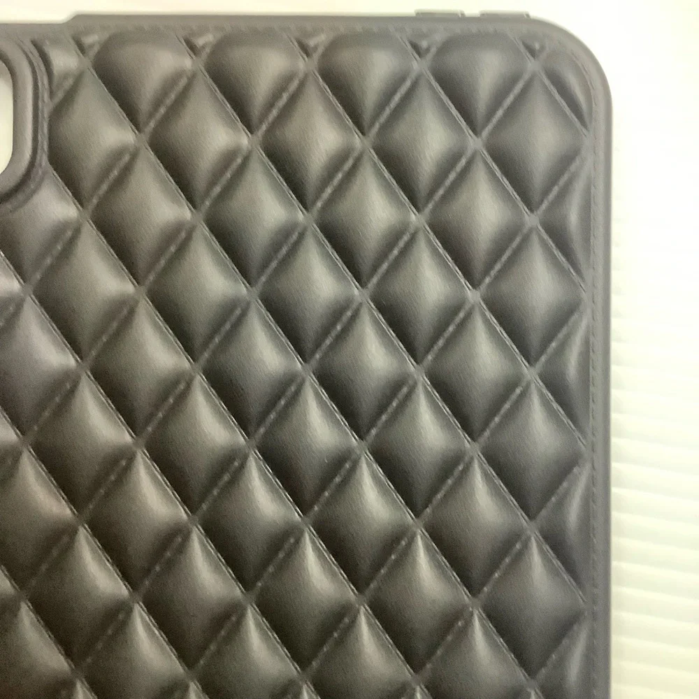 Black Plastic Shaped Quilted iPad Mini 2024 A17 Pro Case
